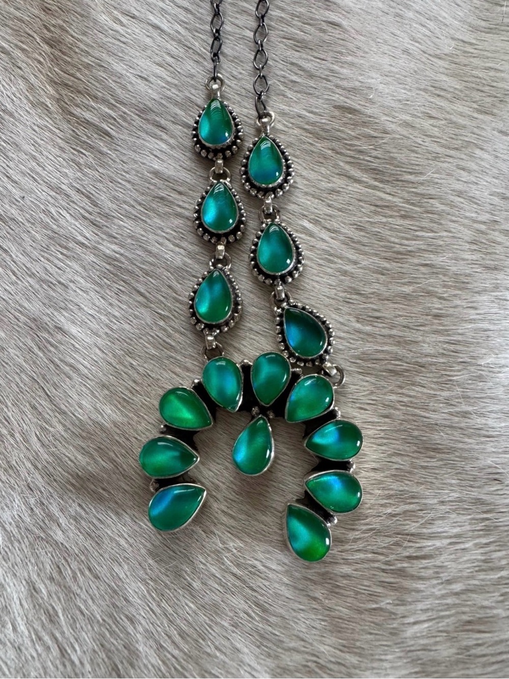 “Mermaid” Opal Naja Statement Necklace